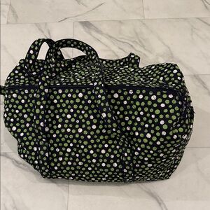 Polka Dot Women's Bag - Green and White